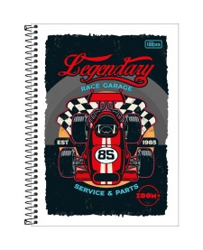 imagem principal do produto Caderno Espiral Capa Flexível Universitário 1 Matéria Zoom+ Masculino 96 Folhas