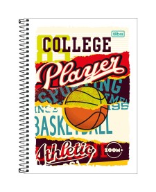 imagem principal do produto Caderno Espiral Capa Flexível Universitário 1 Matéria Zoom+ Masculino 96 Folhas