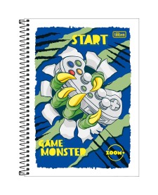 imagem principal do produto Caderno Espiral Capa Flexível Universitário 1 Matéria Zoom+ Masculino 96 Folhas