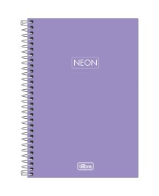 imagem principal do produto Caderno Espiral Capa Plástica 1/4 Neon Fit 80 Folhas