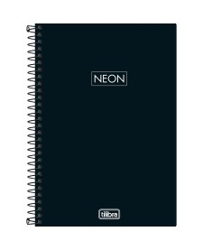 imagem principal do produto Caderno Espiral Capa Plástica 1/4 Neon Fit Masculino 80 Folhas