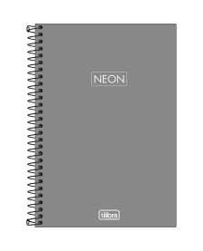 imagem principal do produto Caderno Espiral Capa Plástica 1/4 Neon Fit Masculino 80 Folhas