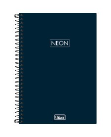 imagem principal do produto Caderno Espiral Capa Plástica 1/4 Neon Fit Masculino 80 Folhas