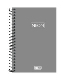 imagem principal do produto Caderno Espiral Capa Plástica 1/8 Neon Fit 80 Folhas