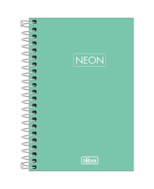 imagem principal do produto Caderno Espiral Capa Plástica 1/8 Neon Fit Feminino 80 Folhas