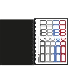 imagem de detalhe produto Caderno Espiral Capa Plástica Universitário 1 Matéria Neon Connect Masculino 80 Folhas