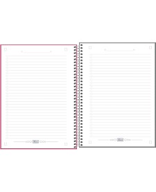 imagem de detalhe produto Caderno Espiral Capa Plástica Universitário 1 Matéria Neon Fit Feminino 80 Folhas