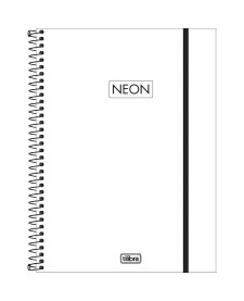 imagem principal do produto Caderno Espiral Capa Plástica Universitário 1 Matéria Neon Fit Masculino 160 Folhas