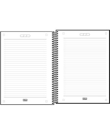 imagem de detalhe produto Caderno Espiral Capa Plástica Universitário 10 Matérias Neon Connect Masculino 160 Folhas