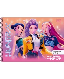 imagem principal do produto Caderno Espiral Cartografia Guerreiras do K-Pop 80 Folhas