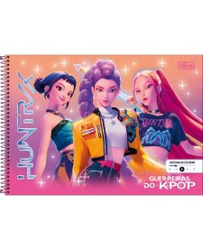 imagem principal do produto Caderno Espiral Cartografia Guerreiras do K-Pop 80 Folhas