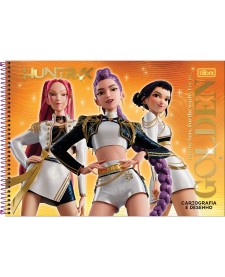 imagem principal do produto Caderno Espiral Cartografia Guerreiras do KPop 80 Folhas