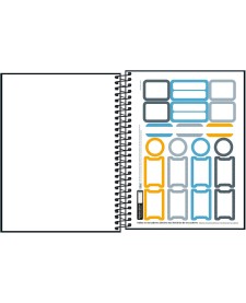 imagem de detalhe produto Caderno Executivo Espiral Capa Dura Colegial Cambridge 80 Folhas