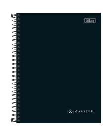 imagem principal do produto Caderno Executivo Espiral Capa Dura Colegial Organizer 80 Folhas