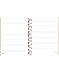 imagem de detalhe produto Caderno Executivo Espiral Capa Dura Colegial Vanilla 80 Folhas