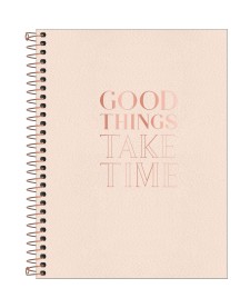 imagem principal do produto Caderno Executivo Espiral Capa Dura Colegial Vanilla 80 Folhas