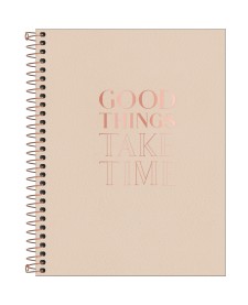 imagem principal do produto Caderno Executivo Espiral Capa Dura Colegial Vanilla 80 Folhas