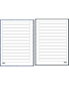 imagem de detalhe produto Caderno Pauta Ampliada Universitário Capa Dura Tilibra Neuro 80 Folhas