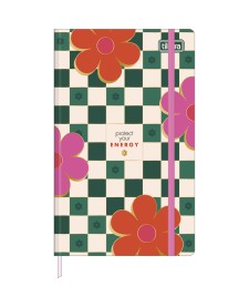 imagem principal do produto Caderno Pontilhado Costurado Capa Dura Fitto G Check Pop 90 Gramas 80 Folhas