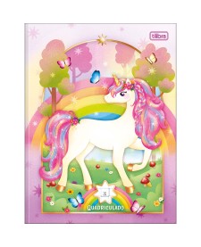 imagem principal do produto Caderno Quadriculado 1x1 cm Brochura Capa Dura Blink 40 Folhas