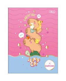 imagem principal do produto Caderno Quadriculado 1x1 cm Brochura Capa Dura Capyclub 40 Folhas