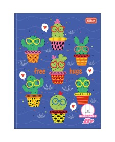 imagem principal do produto Caderno Quadriculado 1x1 cm Brochura Capa Dura D+ 40 Folhas