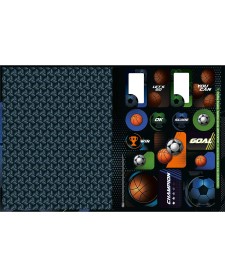 imagem de detalhe produto Caderno Quadriculado 1x1 cm Brochura Capa Dura Score 40 Folhas