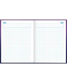 imagem de detalhe produto Caderno Quadriculado 1x1 cm Brochura Capa Dura Spice Kids 40 Folhas