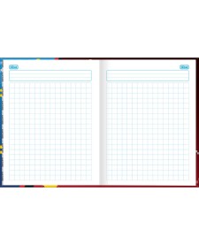 imagem de detalhe produto Caderno Quadriculado 1x1 cm Brochura Capa Dura Universitário Sonic 40 Folhas