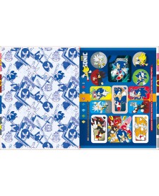 imagem de detalhe produto Caderno Quadriculado 1x1 cm Brochura Capa Dura Universitário Sonic 40 Folhas