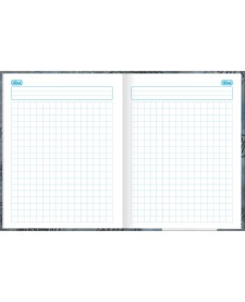 imagem de detalhe produto Caderno Quadriculado 1x1 cm Brochura Capa Dura Zoom+ 40 Folhas