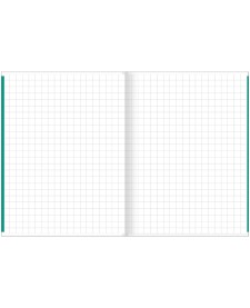 imagem de detalhe produto Caderno Quadriculado 1x1 cm Brochura Capa Flexível 1/4 Kids 40 Folhas