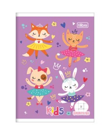 imagem principal do produto Caderno Quadriculado 1x1 cm Brochura Capa Flexível 1/4 Kids 40 Folhas