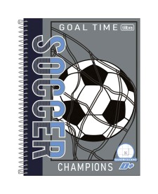 imagem principal do produto Caderno Quadriculado 1x1 cm Espiral Capa Dura Universitário D+ 96 Folhas