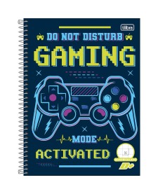 imagem principal do produto Caderno Quadriculado 1x1 cm Espiral Capa Dura Universitário D+ 96 Folhas