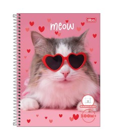 imagem principal do produto Caderno Quadriculado 1x1 cm Espiral Capa Dura Universitário Zoom+ 96 Folhas