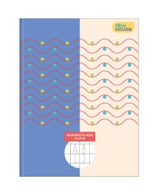 imagem principal do produto Caderno Quadriculado 2X2 cm Brochura Capa Dura Tilibra Neuro 40 Folhas