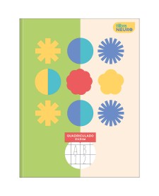 imagem principal do produto Caderno Quadriculado 2X2 cm Brochura Capa Dura Tilibra Neuro 40 Folhas