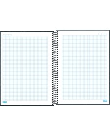 imagem de detalhe produto Caderno Quadriculado 5x5 mm Espiral Capa Dura Universitário Zip 96 Folhas
