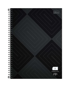 imagem principal do produto Caderno Quadriculado 5x5 mm Espiral Capa Dura Universitário Zip 96 Folhas