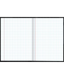 imagem de detalhe produto Caderno Quadriculado 7x7 mm Brochura Capa Dura 1/4 Zip 96 Folhas