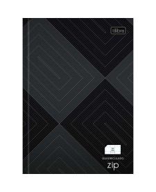imagem principal do produto Caderno Quadriculado 7x7 mm Brochura Capa Dura 1/4 Zip 96 Folhas