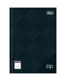 imagem principal do produto Caderno Quadriculado 7x7 mm Brochura Capa Dura 1/4 Zip 96 Folhas
