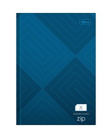 imagem principal do produto Caderno Quadriculado 7x7 mm Brochura Capa Dura 1/4 Zip 96 Folhas