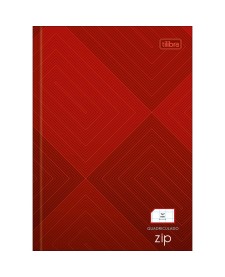 imagem principal do produto Caderno Quadriculado 7x7 mm Brochura Capa Dura 1/4 Zip 96 Folhas