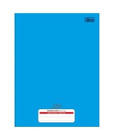 imagem principal do produto Caderno Quadriculado 7x7 mm Brochura Capa Dura D+ Azul 96 Folhas