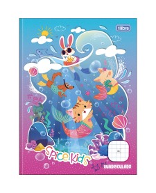 imagem principal do produto Caderno Quadriculado 7x7 mm Brochura Capa Dura Spice Kids 40 Folhas
