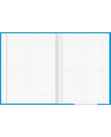 imagem de detalhe produto Caderno Quadriculado 7x7 mm Brochura Capa Dura Zoom+ Azul 96 Folhas