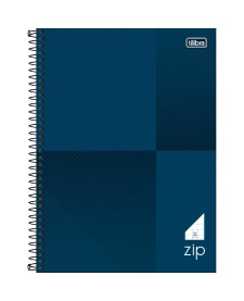 imagem principal do produto Caderno Quadriculado 7x7 mm Espiral Capa Dura Universitário Zip 80 Folhas