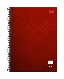 imagem principal do produto Caderno Quadriculado 7x7 mm Espiral Capa Dura Universitário Zip 80 Folhas